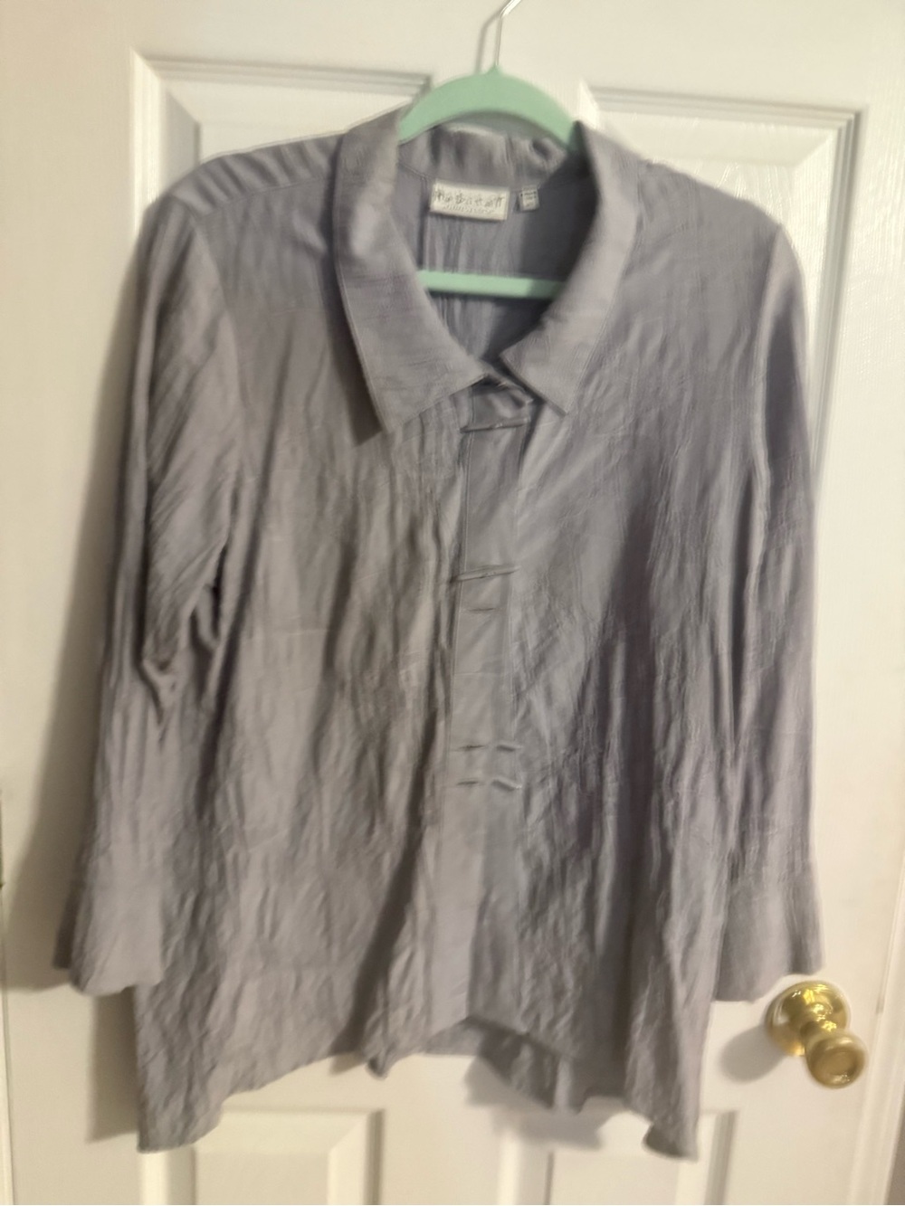 Habitat Light Gray Textured Shirt with Label